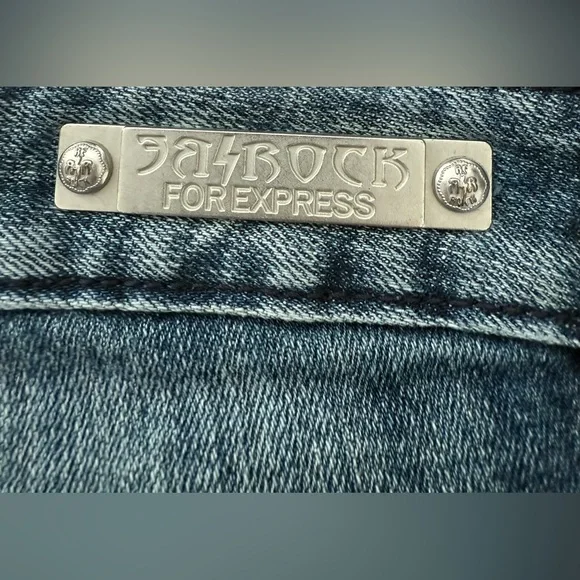 ReRock for Express Low rise Bootcut Jeans 8R - Picture 7 of 11